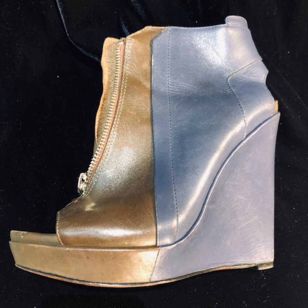 Ten Crosby Derek Lamb Wedge Open Toe Boots- AS IS - Picture 6 of 12